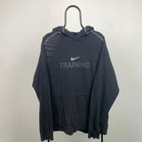 Vintage Nike Hoodie Black XXL