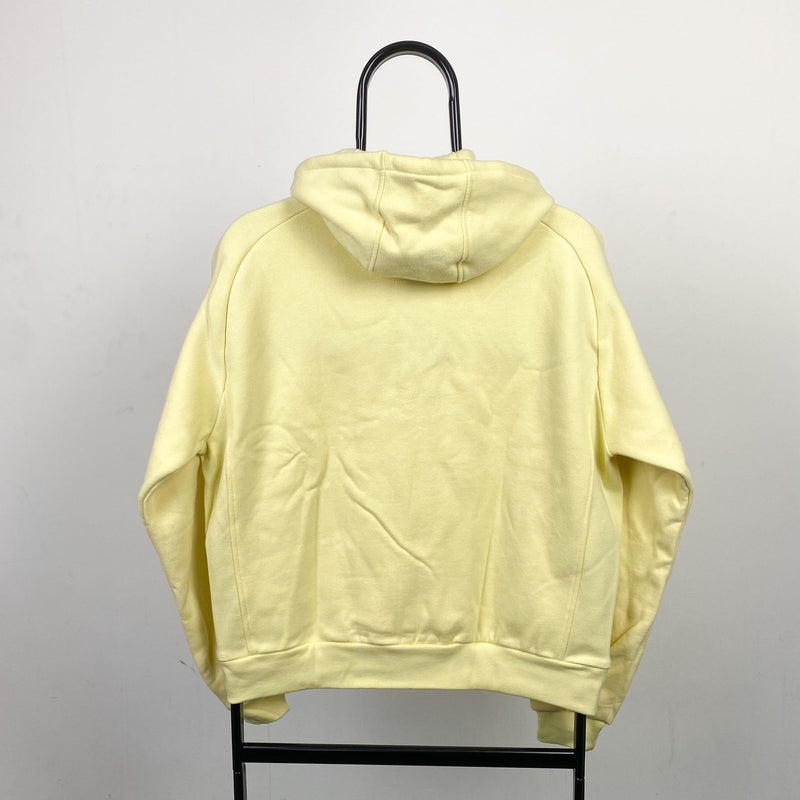 Vintage Nike Zip Hoodie Yellow Medium