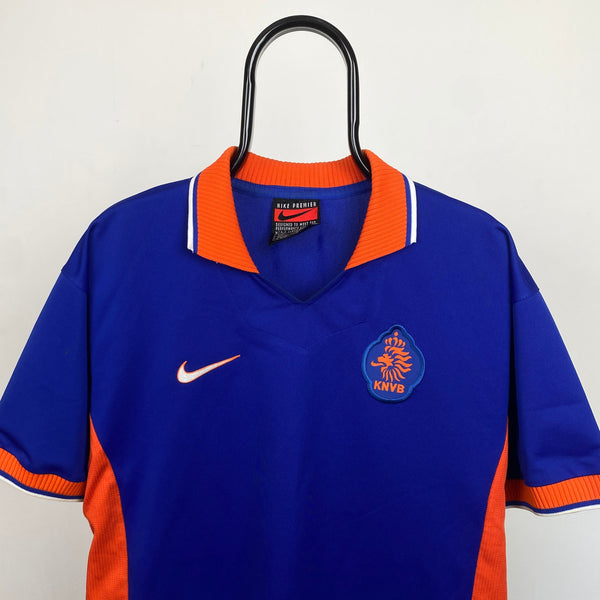 Vintage Nike Netherlands Football Shirt T-Shirt Orange Large