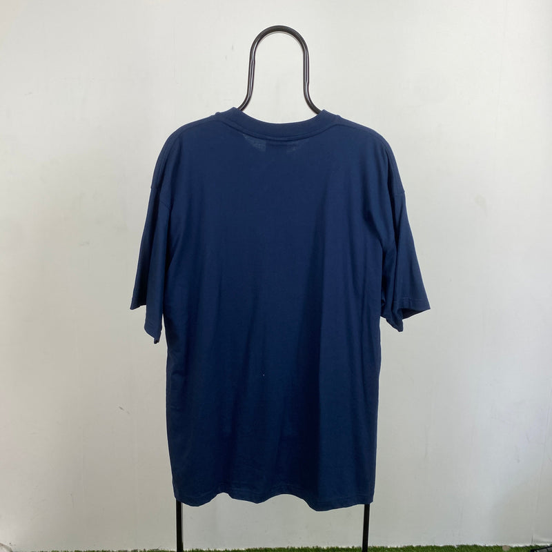 Vintage Nike Clock T-Shirt Blue XL