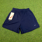 Vintage Nike Nylon Running Shorts Blue XS