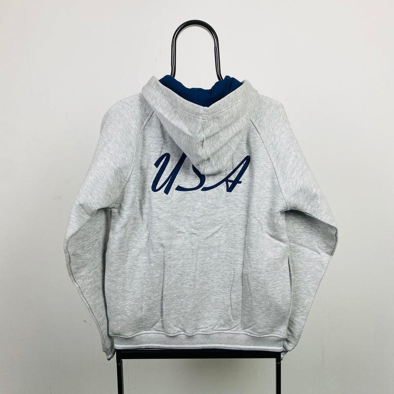 Vintage Nike USA Hoodie Grey Small