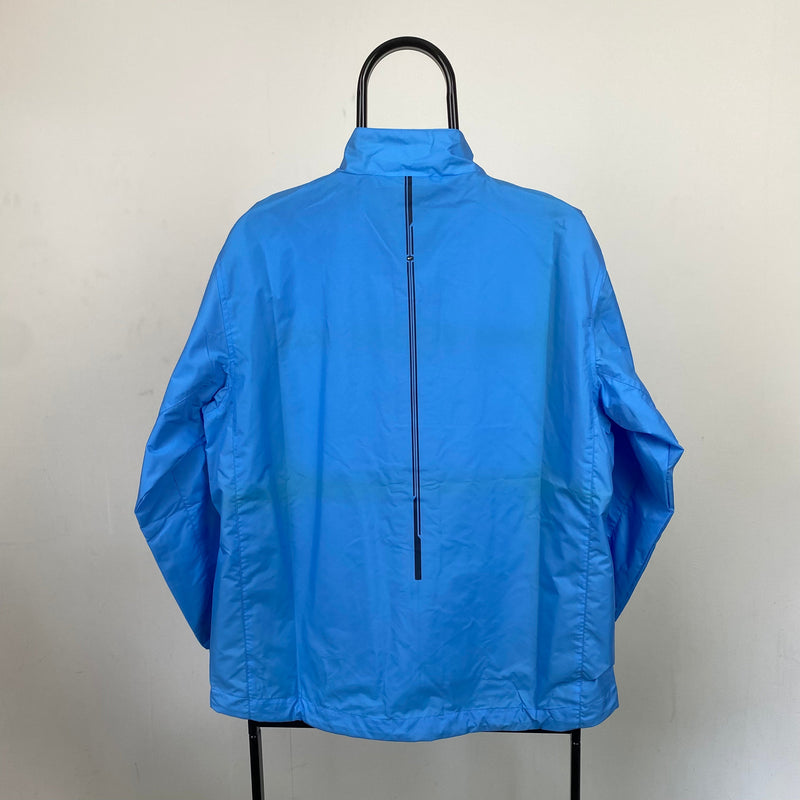 Vintage Nike Hex Windbreaker Jacket Baby Blue Small