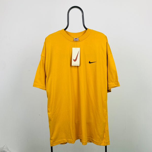 Vintage Nike T-Shirt Gold Yellow XXL