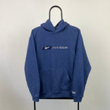 Retro Reebok Hoodie Blue Small