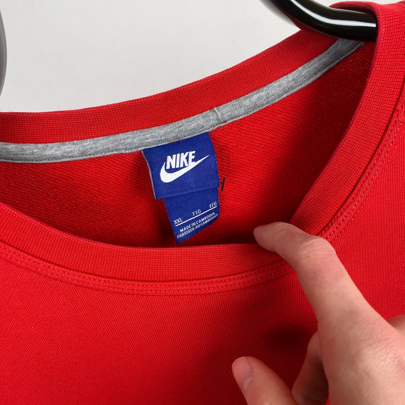 Vintage Nike Sweatshirt Red XXL