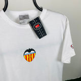 Vintage Nike Valencia Football T-Shirt White Small