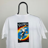 Vintage Nike Valencia Football T-Shirt White Small