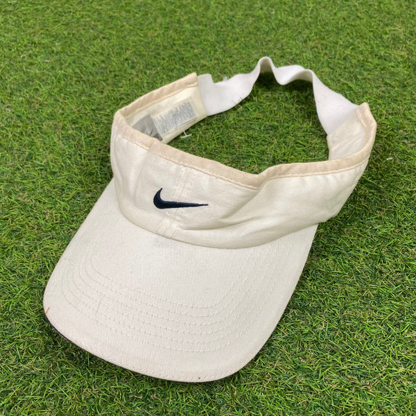 Vintage Nike Visor Hat White