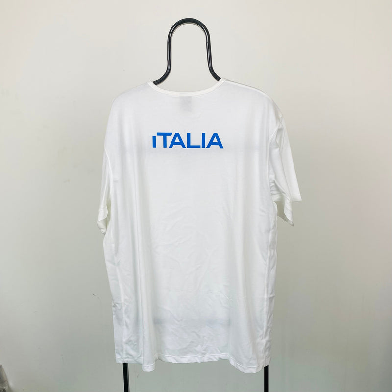 Vintage Nike Italy Football T-Shirt White XXL