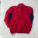 Vintage Nike Barcelona Reversible 1/4 Zip Coat Jacket Red Blue XL