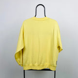 Retro Reebok Sweatshirt Pale Yellow Large