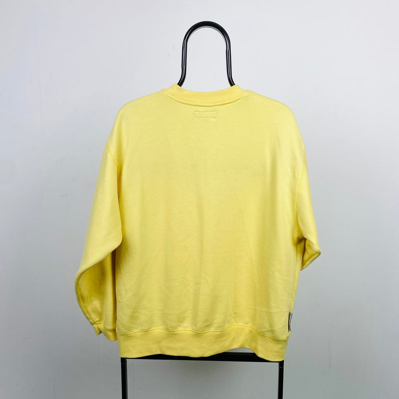 Retro Reebok Sweatshirt Pale Yellow Large