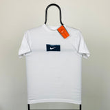 Vintage Nike Centre Swoosh T-Shirt White XS