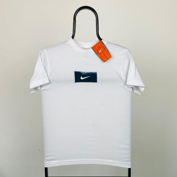 Vintage Nike Centre Swoosh T-Shirt White XS