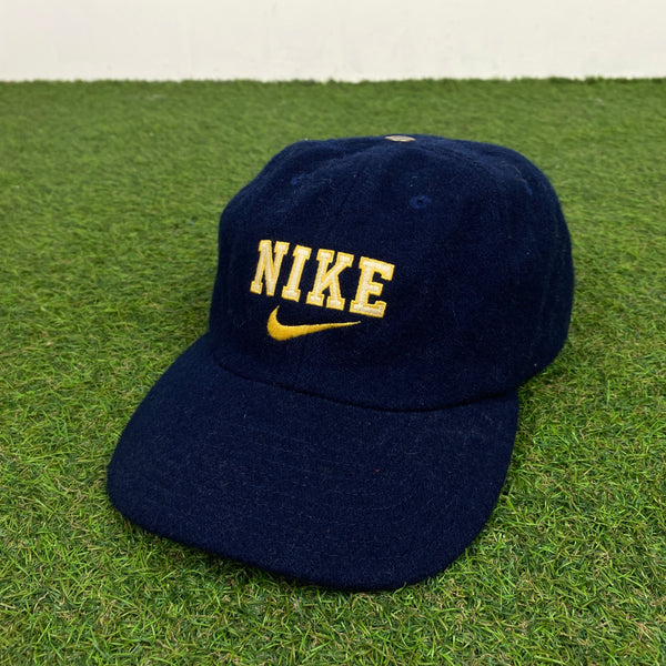 Vintage Nike Velour Hat Blue