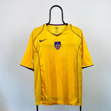 Vintage Nike NK Maribor Football Shirt T-Shirt Yellow Large