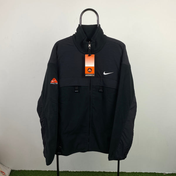 Vintage Nike ACG Therma-Fit Fleece Jacket Black XL