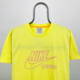 Vintage Nike International T-Shirt Yellow Large