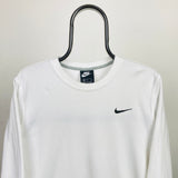 Vintage Nike Sweatshirt White Medium