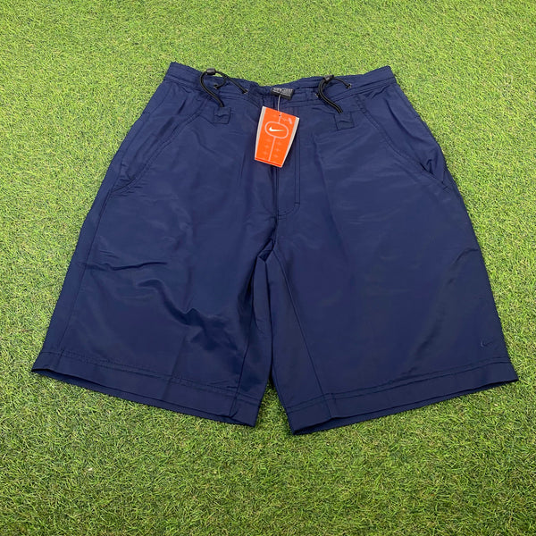 Vintage Nike Adjustable Shorts Blue Small