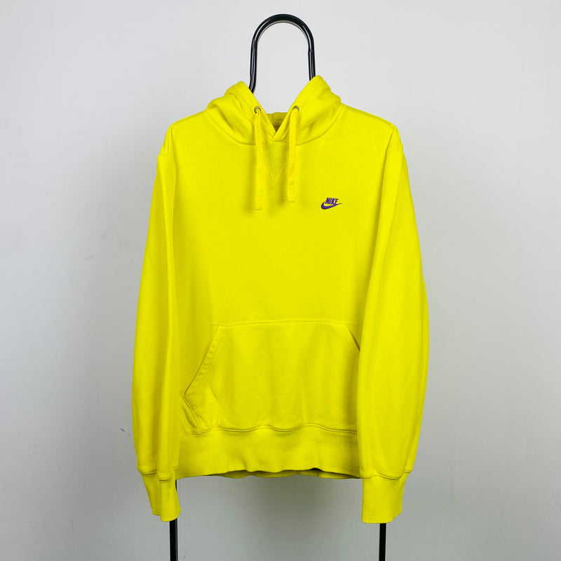 Vintage Nike Hoodie Yellow Large