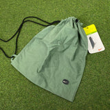 Vintage Nike Shoulder Sling Drawstring Bag Green