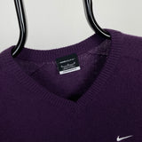 Vintage Nike Golf Sweatshirt Purple Medium