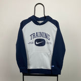 Vintage Nike Training Hoodie Grey Large